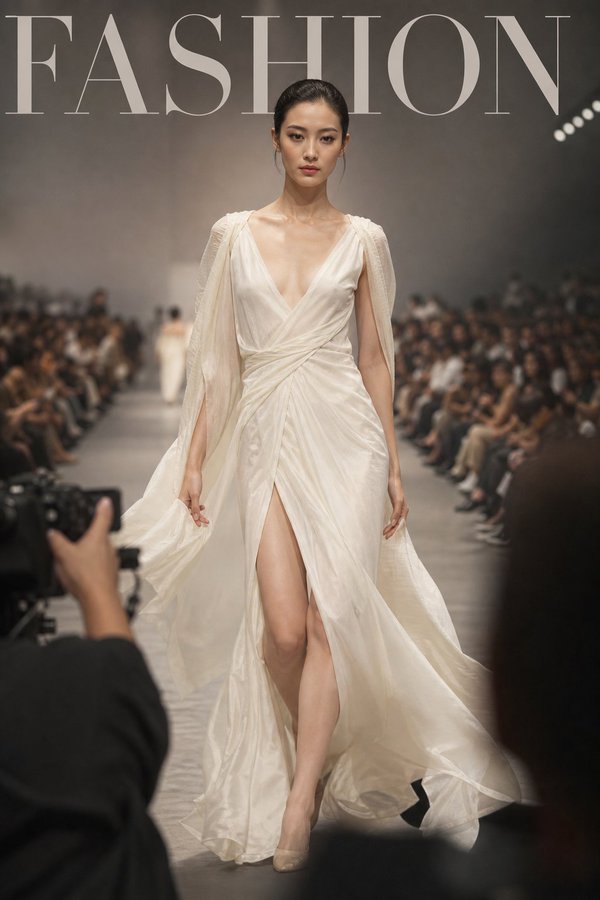 Luxury Paris Fashion Week style magazine cover