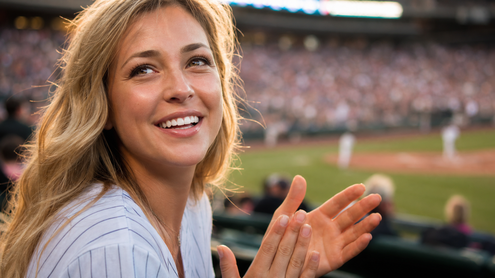 AI baseball stadium video generator fan-cam broadcast prompt idea showing a broadcast-style stadium clip