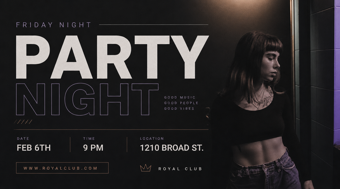 Birthday celebration flyer created with AI flyer maker