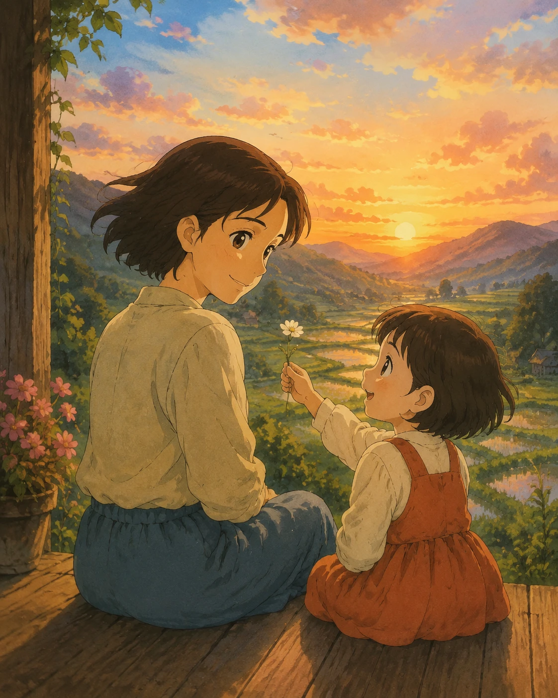 Studio Ghibli Mother's Day Prompt — Anime Mom Portrait