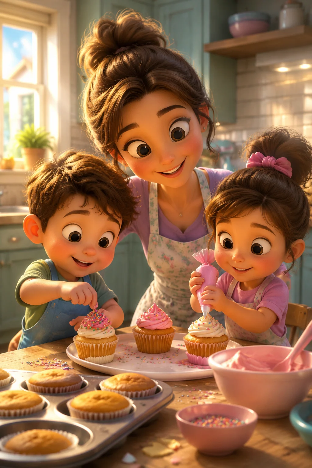 Pixar Movie Poster — Mom & Me Mother's Day Prompt preview image on nana img