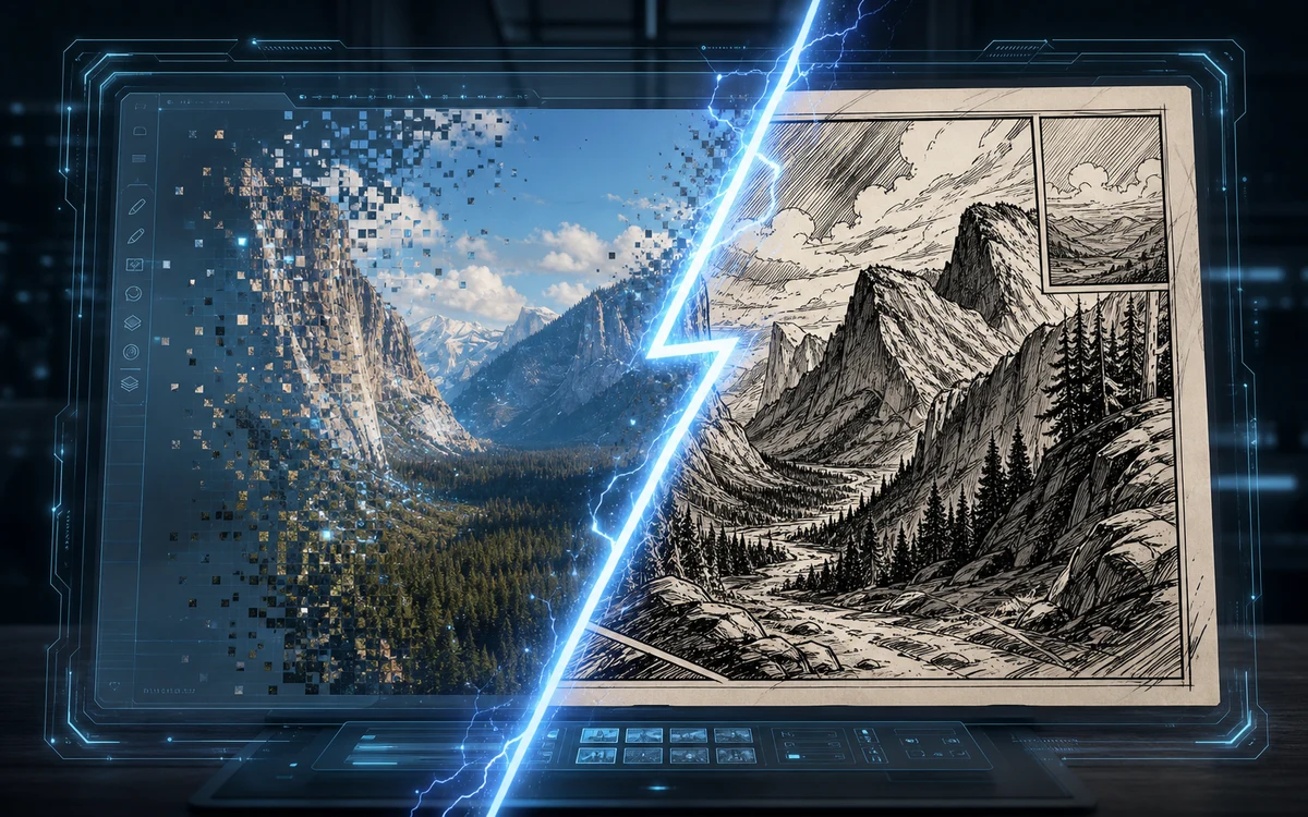 Turn Screenshots into Comic Panel Scenes